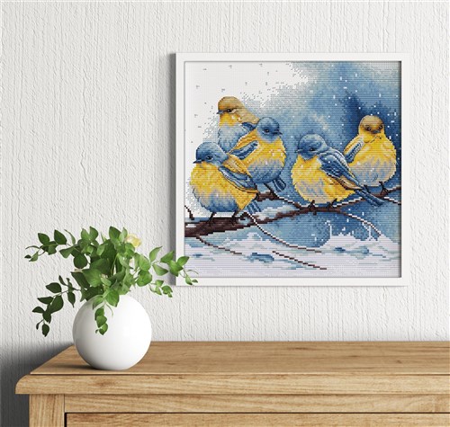 Eastern Bluebirds Cross Stitch Kit