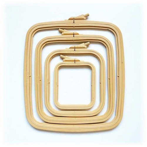 Coffee Brown Plastic Square Hoop Nurge