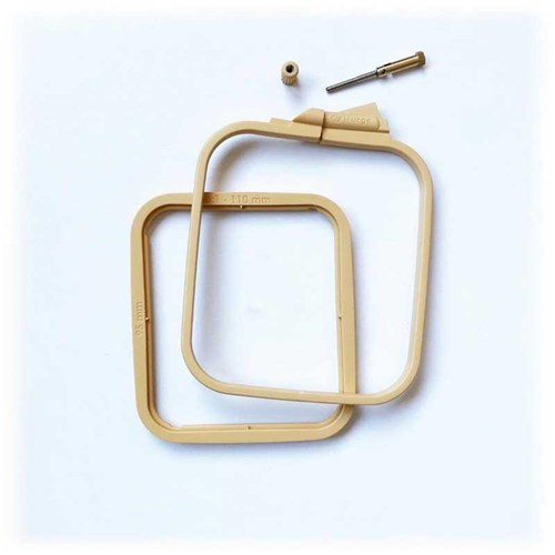 Coffee Brown Plastic Square Hoop Nurge
