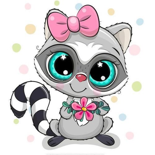 Racoon Diamond Painting Kit
