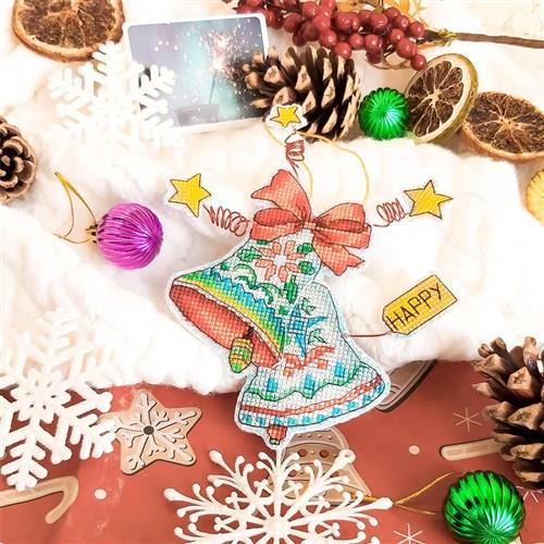 Christmas Bells Plastic Canvas Cross Stitch Kit