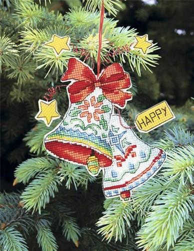 Christmas Bells Plastic Canvas Cross Stitch Kit