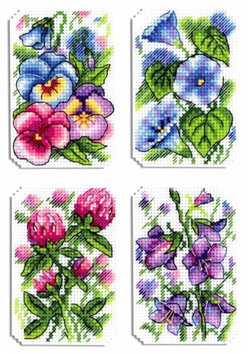 Flower Symphony Plastic Canvas Cross Stitch Kit