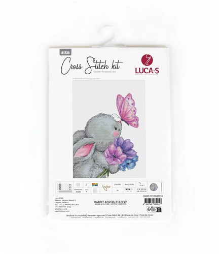Rabbit And Butterfly Cross Stitch Kit