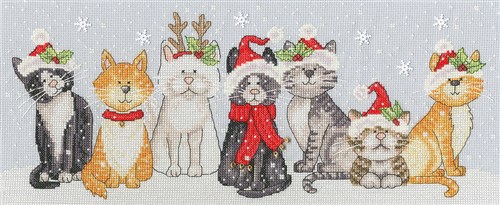 Festive Felines Cross Stitch Kit