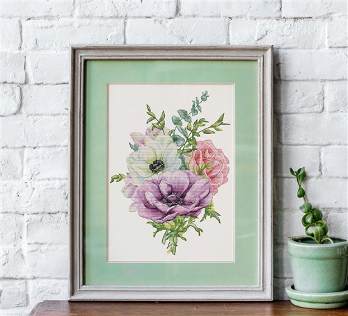 Anemone Cross-Stitch Kit