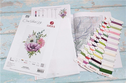Anemone Cross-Stitch Kit