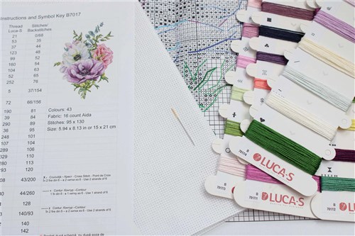 Anemone Cross-Stitch Kit