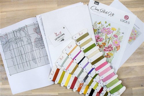 August Bouquet Cross Stitch Kit