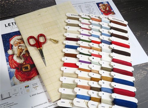 Santa Christmas Secret Cross Stitch Kit