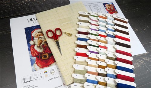 Santa Christmas Secret Cross Stitch Kit