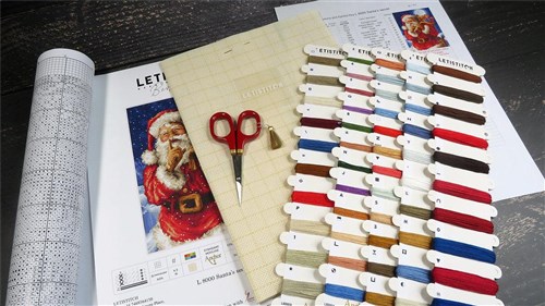 Santa Christmas Secret Cross Stitch Kit