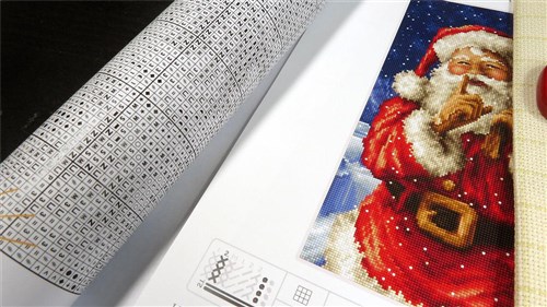 Santa Christmas Secret Cross Stitch Kit