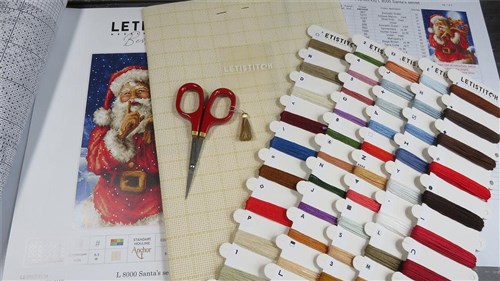 Santa Christmas Secret Cross Stitch Kit