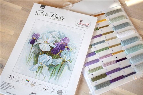 Irises Cross-Stitch Kit