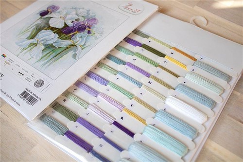 Irises Cross-Stitch Kit
