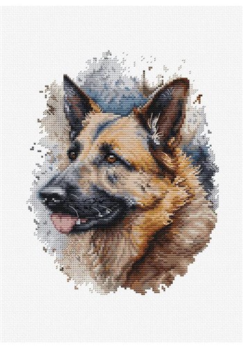 German Shepherd Cross Stitch Kit