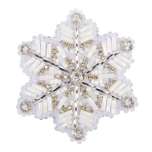 Snowflake Brooch Beadwork Kit
