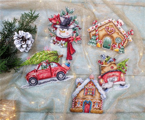 Christmas Ornaments Cross Stitch Kit