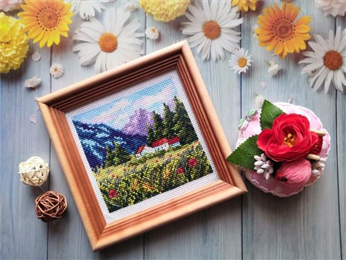 Mountain Landscape Cross Stitch Kit