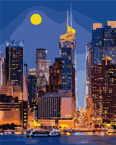 Paint By Numbers Kit The Streets Of Manhattan