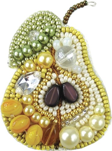 Pear Brooch Beadwork Kit