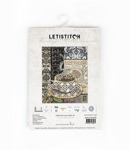 Lion Coffee Cross Stitch Kit