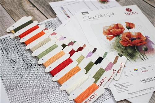 The Poppy Flowers Cross Stitch Kit
