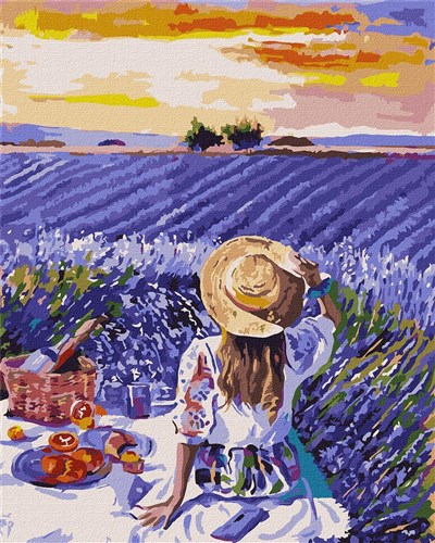 Paint By Numbers Kit Lavender Picnic