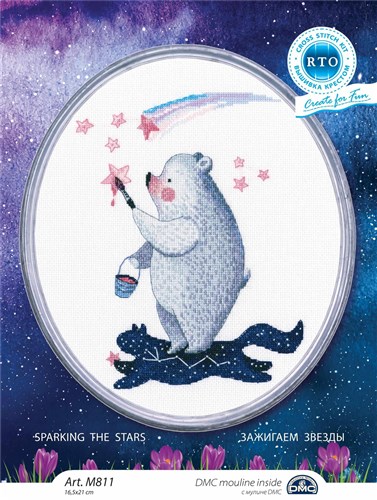 Sparking The Stars Cross Stitch Kit