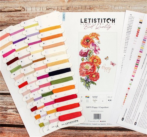 Poppy Cross Stitch Kit