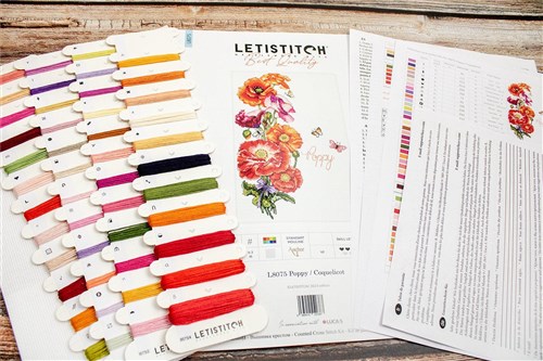 Poppy Cross Stitch Kit