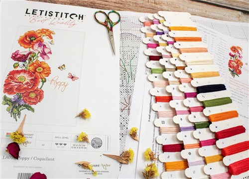 Poppy Cross Stitch Kit
