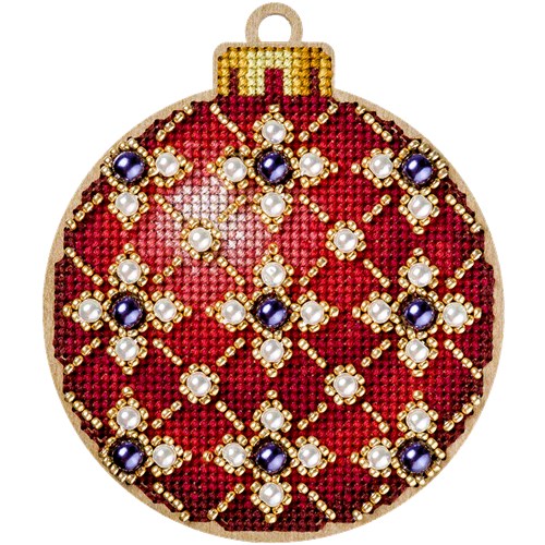 Ornament Cross Stitch Kit On Wood