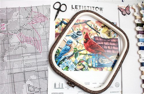 Springtime Songbirds Cross Stitch Kit
