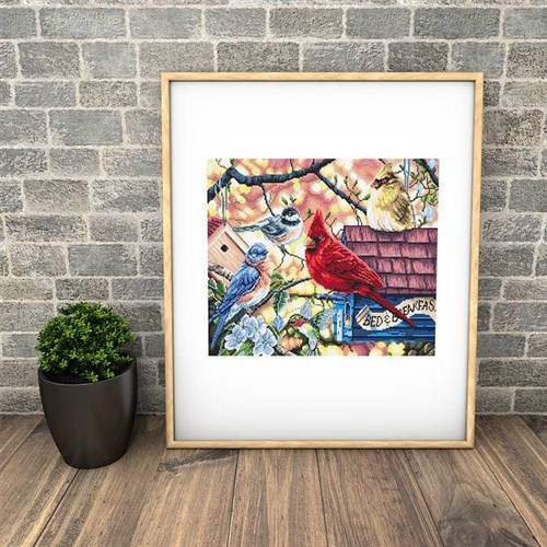 Springtime Songbirds Cross Stitch Kit