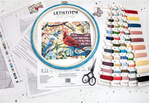 Springtime Songbirds Cross Stitch Kit