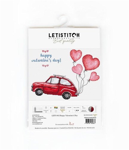 Cross Stitch Kit Happy Valentine's Day