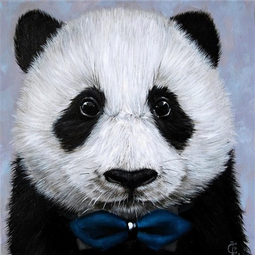 Panda With Bow Tie Diamond Painting Kit