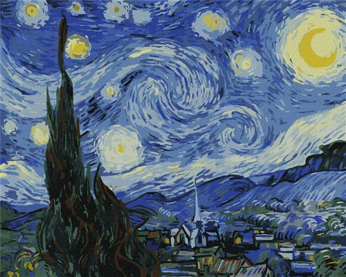 Paint By Numbers Kit Starry Night
