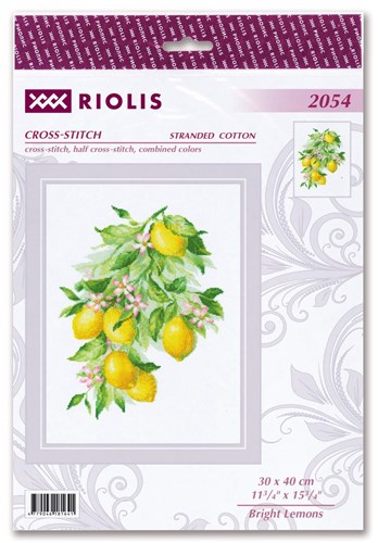 Bright Lemons Cross Stitch Kit