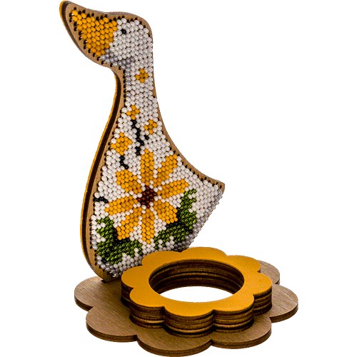 Duck Beadwork Kit On Wood