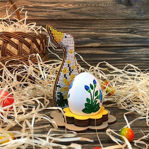 Duck Beadwork Kit On Wood