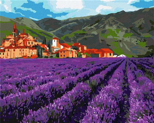 Paint By Numbers Kit Mountain Lavender