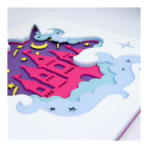 Rosa Talent Unicorn - 3D Painting Set. Primed Fiberboard