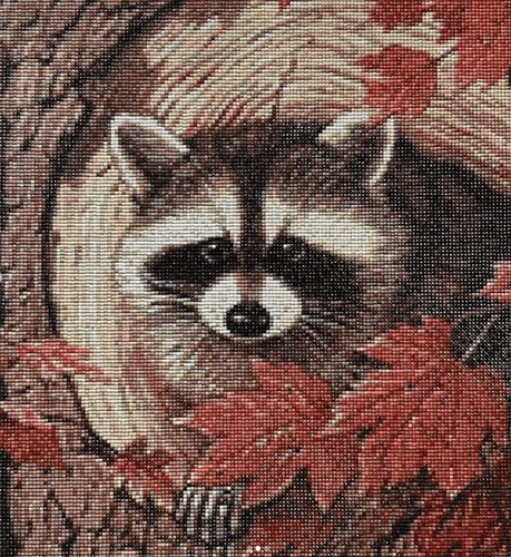 Racoon In The Tree Diamond Painting Kit