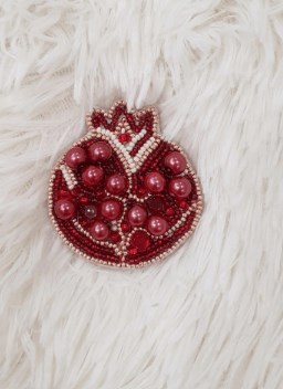 Pomegranate Brooch Beadwork Kit