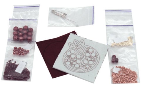 Pomegranate Brooch Beadwork Kit
