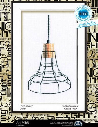 Loft-Styled Lamp Cross Stitch Kit