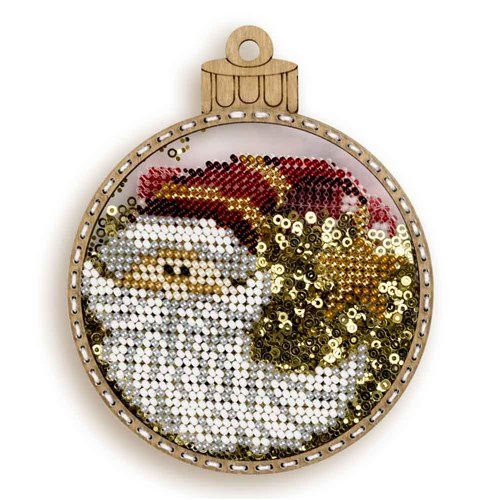 Beadwork Ornament Kit On Plastic Base